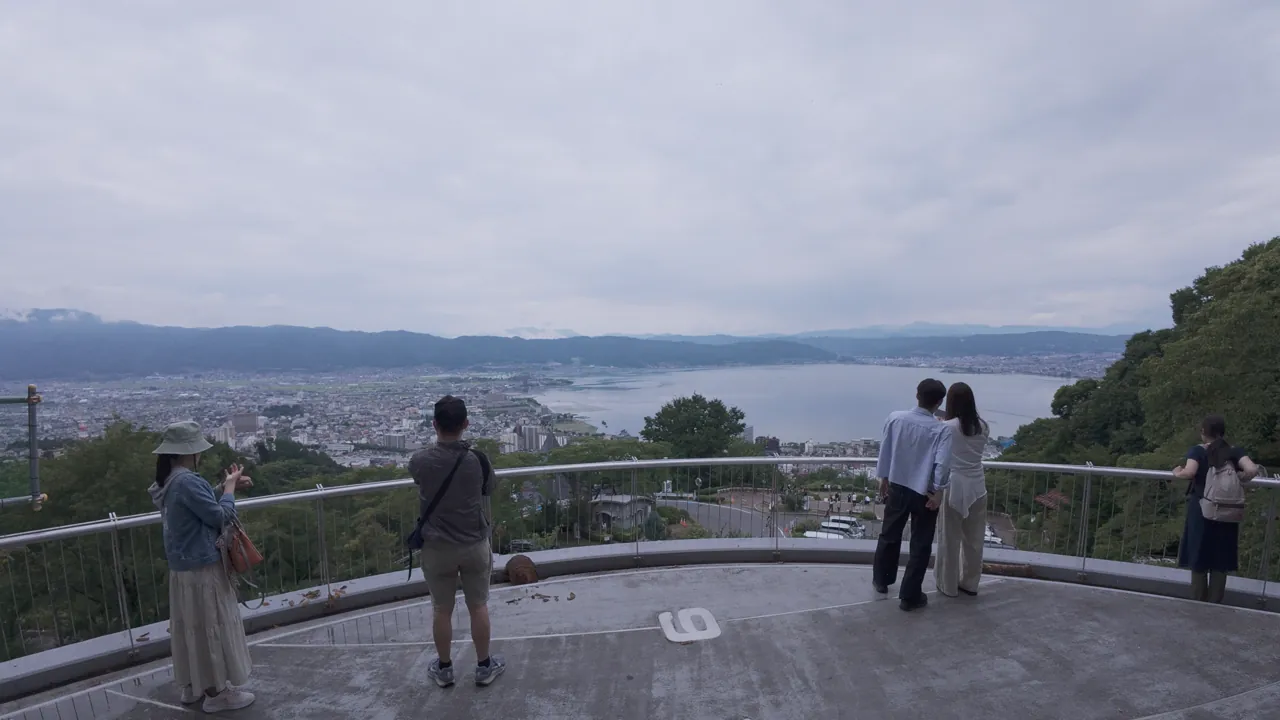 立石公園展望台からの諏訪湖